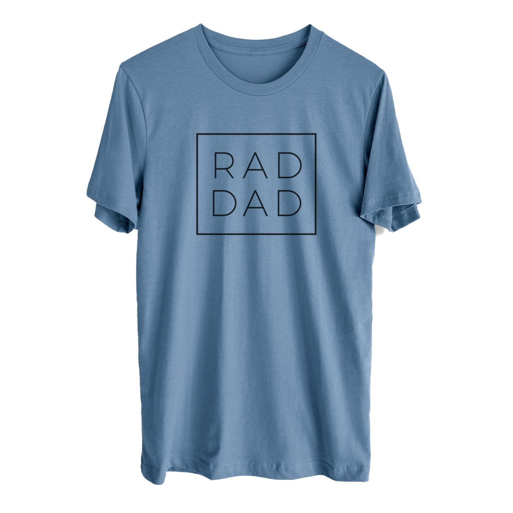 Inkopious - Rad Dad Shirt Unisex Crewneck Shirts - Dad Gift for First Time Father -Cool Dad Blue Colored Dad Shirts Steel Blue 3XL